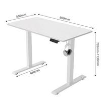Elektrinis aukščio reguliavimo stalas sėdėjimui-stovėjimui su vienu varikliu 800x500x15 mm