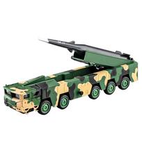 1/50 DF-17 Missile Launch Toy Model Car Diecast Metal Sound Light Simulation Military Miniature Models Collection Gifts kamufliažinė žalia spalva