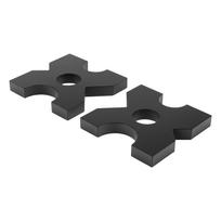 1Pair Arbor Press Plate, 20T&32T Shop Metal Press Plates with 4Notch,1''Thickness,H Frame Thickened Hydraulic Shop Press Plate juoda