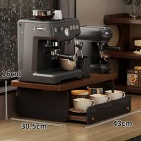 Coffee Machine And Utensils Organizer Desktop Bar Dining Table Cups Layered Storage Shelf Rack for Kitchen Accessories