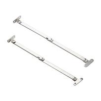 2pcs Stainless Steel Cabinet Cupboard Furniture Doors Close Lift Up Stay Support Hinge Folding 180° Kitchen furniture hardware