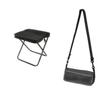 Strong Load-bearing Sports Folding Chair Sturdy Pencil Case Stool Folding Backpack Stool  Travel S