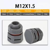 New IP68 Waterproof Vent Plug M12x1.5 Nylon Breather Valve Air Vent