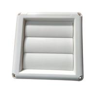 Plastic Material Exhaust Vent Cover Grille Covers White Color Ventilation Grill Weather Resistant With Net Air Shutter Vents