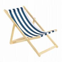 Leżak Plażowy Aquastic Sunlito Granatowy Os Rozkładany Lekki 101X57X71 Cm