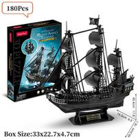 High-Quality 3D Self-assembly High-Quality Puzzles High-Quality Large High-Quality Black High-Quality Pearl High-Quality Pirate High-Quality Ship