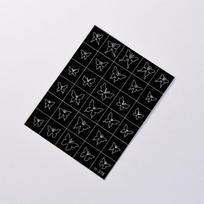 Hallow Butterfly Bow Knot Nail Art Sticker Self Adhesive French Manicure Auxiliary Template Sticker Nail Salon Supply