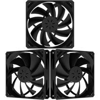 Novonest PC Case Fans 120mm PWM High Performance Silent Fans PWM 4PIN Connector PC Parts Cooling Fans 3-Pack All Black [NK12BK4-3]