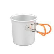 Reusable Folding Camping Cup Rustproof Outdoor Cup Portable Aluminum Zinc Zinc Alloy Cup  Hiking
