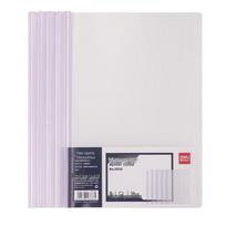 Deli A4 Clear Sliding Bar Report File Folder, 10-Pack