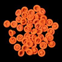100PCS Finger Cots Orange Reusable Natural Rubber Latex Non-slip Finger Cover Fingertip Protector Industry Gloves Nail Art Tool S