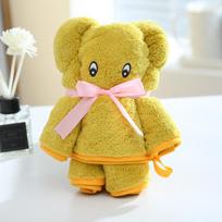Bear Coral Fleece Gift Box Towel Souvenir Wedding Birthday Special Absorbent Thickened Hemming Children's Towels Cute