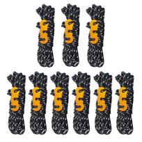 8Pcs 3mm Windproof Tent Rope Outdoor Tent Guy Ropes 13ft Tent Fixed Cord Line for Camping Hiking Canopy Shelter Outdoor Activity juoda