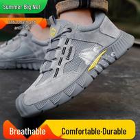 Blue Seagull Shield Men's Summer Breathable Steel Toe Safety Shoes 41