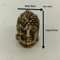 Buddha Demon Knife Drop EDC Paracord Keychain & Flashlight Pendant - Chinese Style DIY Cultural Pendant