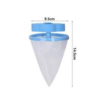 Floating Hair Filtering Mesh Removal Washing Machine Pet Fur Hair Removal Trap Reusable Mesh Dirty Collection Bag Cleaning Ball blue