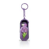 Compact Portable Pill Case Tulip Pattern Pill Storage Container Keychain Pill Organizer  Daily Use