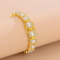 Men's Trendy Bling Cuban Link Chain for Nightclub Wear
