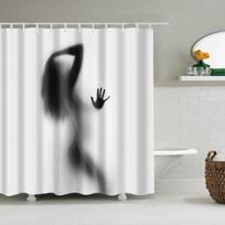 Stunning Waterproof Shower Curtain With Hooks Perfect Bathroom Decoration Female,180*180cm