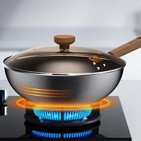 Kangbahu 32cm Non-stick Deep Nitrogen Wok Set