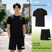 PUMA Men's Sportswear Short Sleeve Shorts Set S