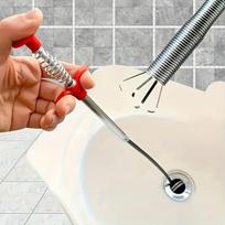1Pc, Sewer Dredger, Toilet Clog Remover - A Special Tool For Unclogging Toilets And Sewers, Equipped With 4 Claws, A Bendable Hand-Held Sewer Grabber 21.65inch Drainage tools