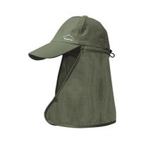 Wide Brim Man Sun Hat Face Mask Outdoor Fishing Cap Fashion Summer Cover Face Cap  Camping