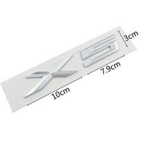 ABS Chrome 3D raidžių emblemos ženklelio lipdukas Automobilio automobilio stilius, skirtas X1 X2 X3 X4 X5 X6 X7 GT X5 juoda