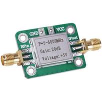 F=5-6000mhz RF žemo triukšmo plačiajuosčio ryšio signalo stiprintuvas 20dB stiprinimo RF signalo imtuvo modulio ekrano plokštė žalia