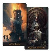 Keistas pasaulis Taro 78 kortų Taro kaladė | Indy Tarot 12*7cm