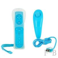 „Wii Motion Plus“ valdiklis + „Nunshuck“ + mėlynas dėklas