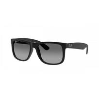 Ray Ban Rb4165f Justin Asian Fit 622 T3 Men Sunglasses Black Rubber/55