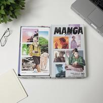 Manga Taro kietoje dėžutėje 90 vnt. kortų (78 vnt. Taro kortos + 12 Orakulų kortų) 12*7cm Spausdinta ant 350GSM Dvigubai įspausto kartono balta