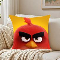 The Angry Birds Movie Pillow Case Pattern Printed Pillowcase for Living Room Sofa Cushion Cover & Bedroom Decor 12x12Inch