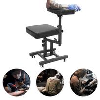 Reguliuojama hidraulinė tatuiruočių ir kirpimo kėdė su ratukais ir 180° atlenkiama nugarėle, 100 kg talpa, grožio salono kėdė kirpimui, masažui juoda