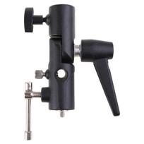 H-Shape Metal Umbrella Softbox Holder Flash Bracket Adapter Adjustable for 1/4  3/8  Lamp Light Stand Mount Tripod 1