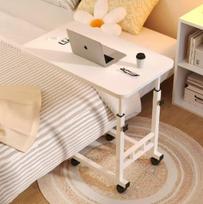Adjustable Bedside Table and Desk - Mobile Lift Design for Home and Bedroom. Side Table