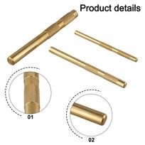 3pcs/set Brass Drift Punch 3/4  1/2  3/8  Mechanic’s Non-Marring Chisel Punches For Manufacturing/auto Repair/woodworking China Mainland