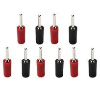 10 Pcs 10A 2mm Banana Plug Probe Adapter J.10001 Straight Rod Pin Type Banana Plug Solder Type Nickel Plated Brass violetinė