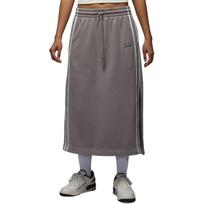 Jordan Flight Fleece Striped Side Split Loose Tie Knit Long Skirt Women skirts IF1033-016 XS