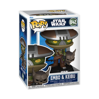 FUNKO  POP! Vinilinė figūrėlė: Star Wars: Mandalorian & Grogu - Buddy Embo & Keibu