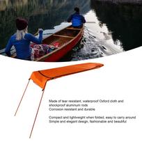 Kayak Sun Shade Canopy Waterproof Oxford Fabric Foldable Easy to Install Portable Kayak Sunshade Awning for Boat Canoe