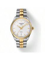 TISSOT PR100 serija, kvarcinis mechanizmas, verslo mados vyriškas laikrodis, pagamintas Šveicarijoje, 39 mm baltas ciferblatas, nerūdijančio plieno korpusas ir apyrankė, T101.410.22.031.00 balta