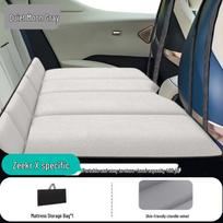 Zeekr 7X Galinės sėdynės sulankstomas pripučiamas automobilio lovos čiužinys Warm Beige - Thick Chenille, with Storage Bag