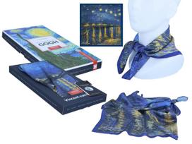 Apaszka Damska Chusta Van Gogh Gwiaździsta Noc Nad Rodanem Carmani