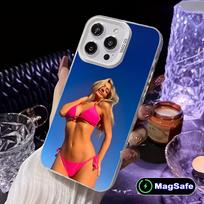 Hannah Palmer White Translucent MagSafe Mobile Phone Case for iPhone 17 16 15 14 13 12 11 X XR XS 8 7 Air Pro Max Plus Cover iPhone 14