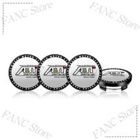 4Pcs 56/60mm ABT Emblem Car Wheel Center Hub Cap Rim refit dust-proof Badge Covers Sticker For Universal Car Styling Accessories