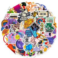 50 Headphones Music Stickers Rock Band Personality Cool Music Stickers Music Stickers Diy