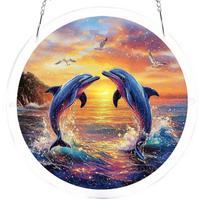 Acrylic Window Hanging Pendant Multifunctional Printed Decoration Suncatcher Decorative Puzzle Sun Catchers for Door Garden Home