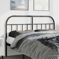 Vidaxl Metalowe Wezgłowie, Czarne, 135 Cm